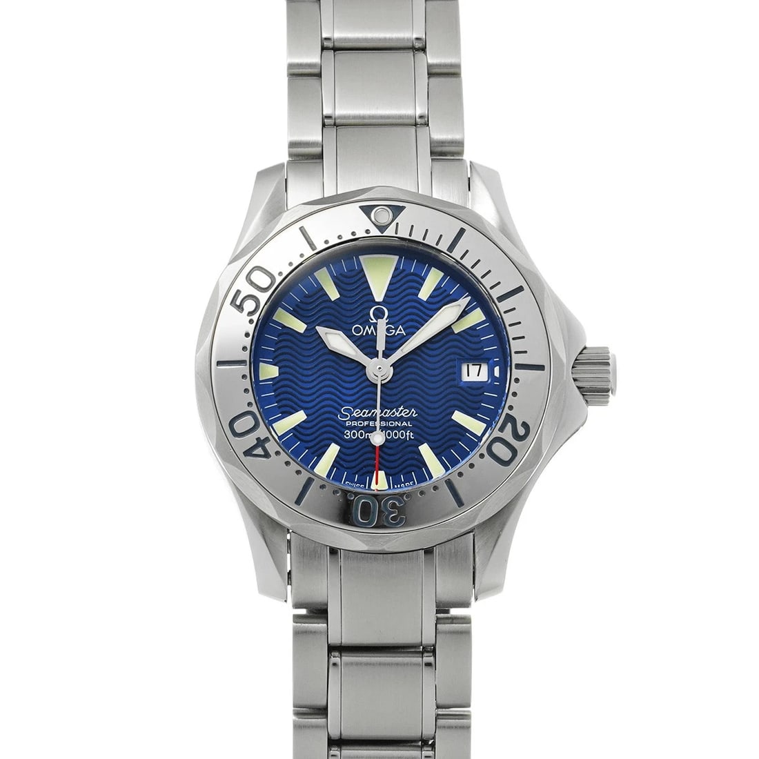 OMEGA SEAMASTER QUARTZ BLUE WATCH: OMEGA Seamaster Quartz blue Watch Brand: OMEGA Type/Style: Wristwatch Material: Band Material Stainless steel, Case Material Stainless steel Color: Dial Color blue Size: Case Size H/about 28mm W/about