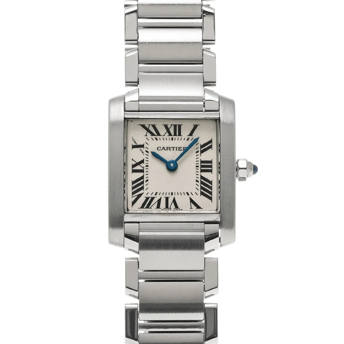 CARTIER TANK FRANCAISE SM SILVER WATCH: CARTIER Tank Francaise SM Silver Watch Brand: CARTIER Type/Style: Wristwatch Material: Band Material Stainless steel, Case Material Stainless steel Color: Dial Color Silver Size: Case Size H/about 18m