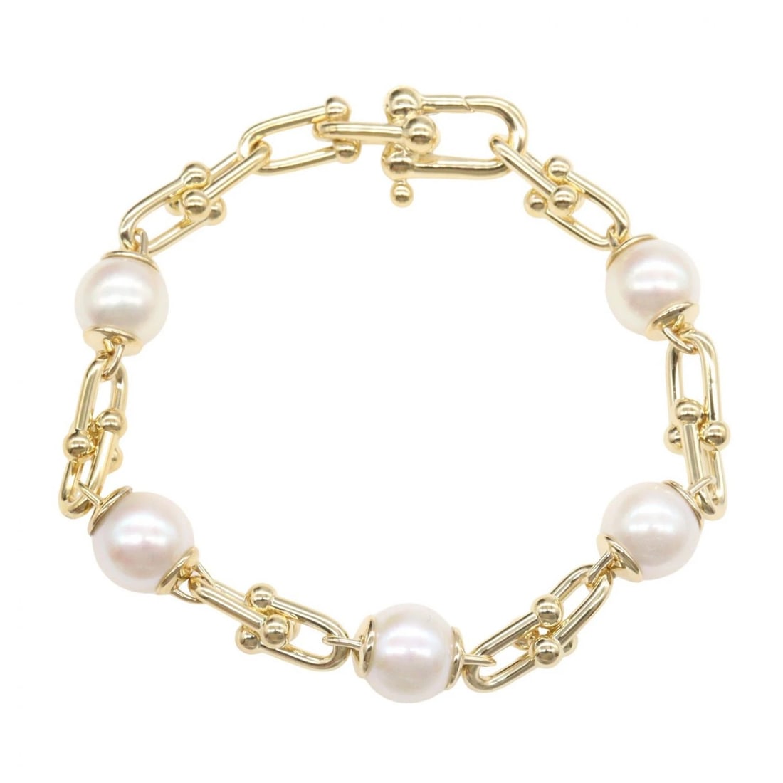 TIFFANY?CO HARDWARE LINK FRESHWATER PEARL BRACELET (1 of 3)