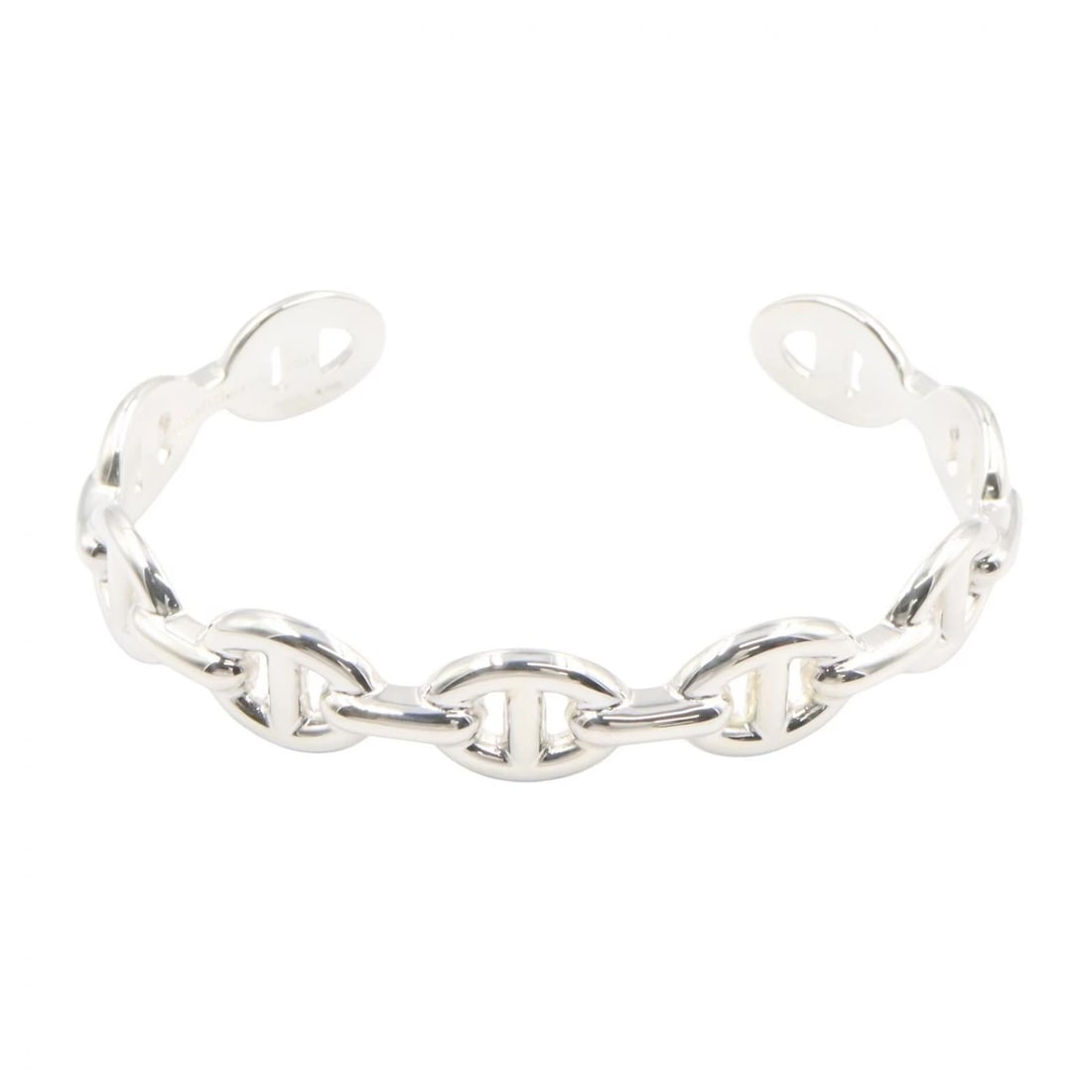 HERMES CHAINE DANCRE ENCHAINEE BRACELET BANGLE: HERMES Chaine dancre Enchainee Bracelet Bangle Brand: HERMES Type/Style: Bracelet Material: Silver925, Color: Silver Size: Size Band Length?15.5cm(6.1") Notation Size?SH Accessories: None