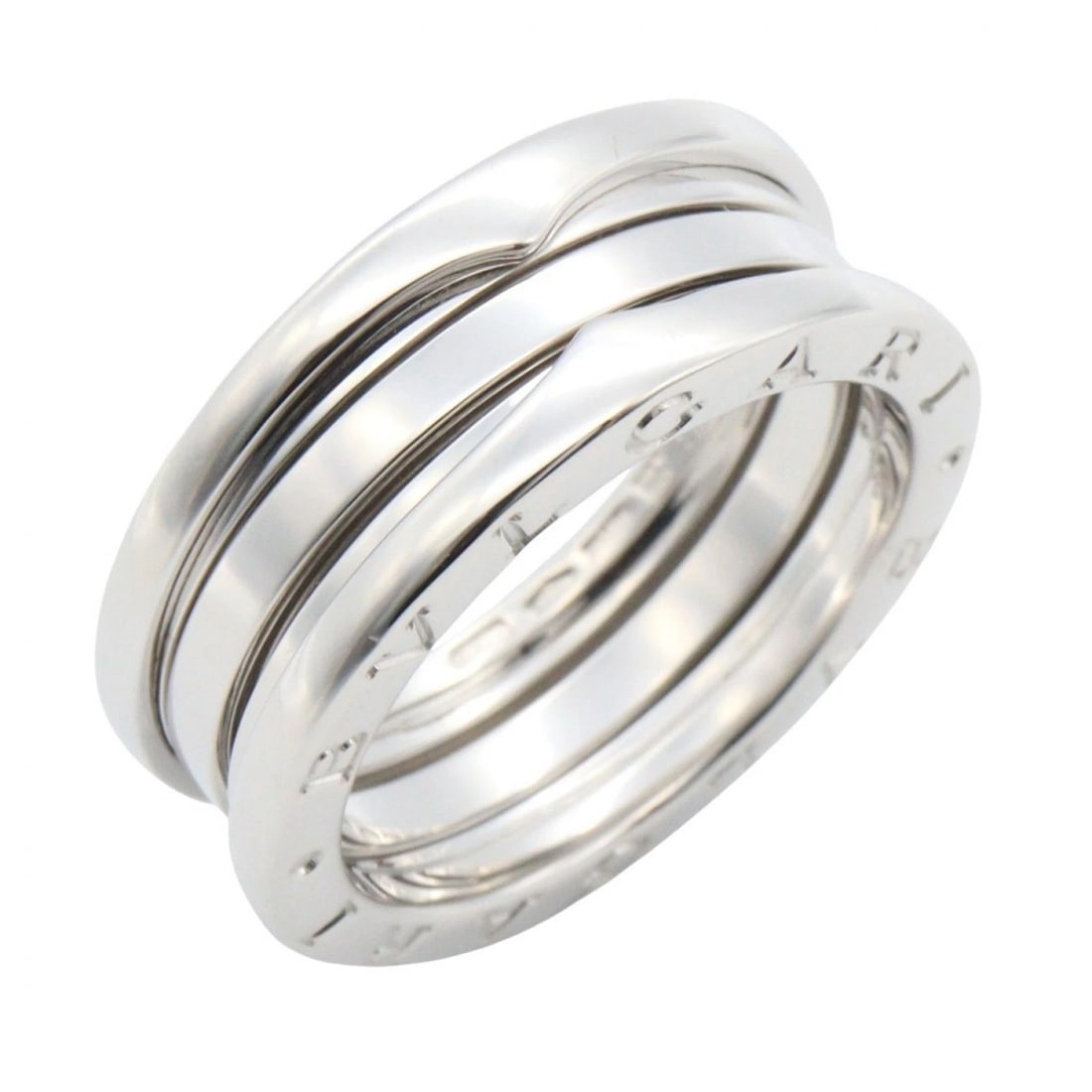 BVLGARI B-ZERO1 RING 3 BANDS 18KWG: BVLGARI B-zero1 Ring 3 bands 18KWG Brand: BVLGARI Type/Style: Ring Material: K18WG?White Gold?, Color: Silver Size: 7.5 US Accessories: None Accessories Notice: When purchasing pre-owned g