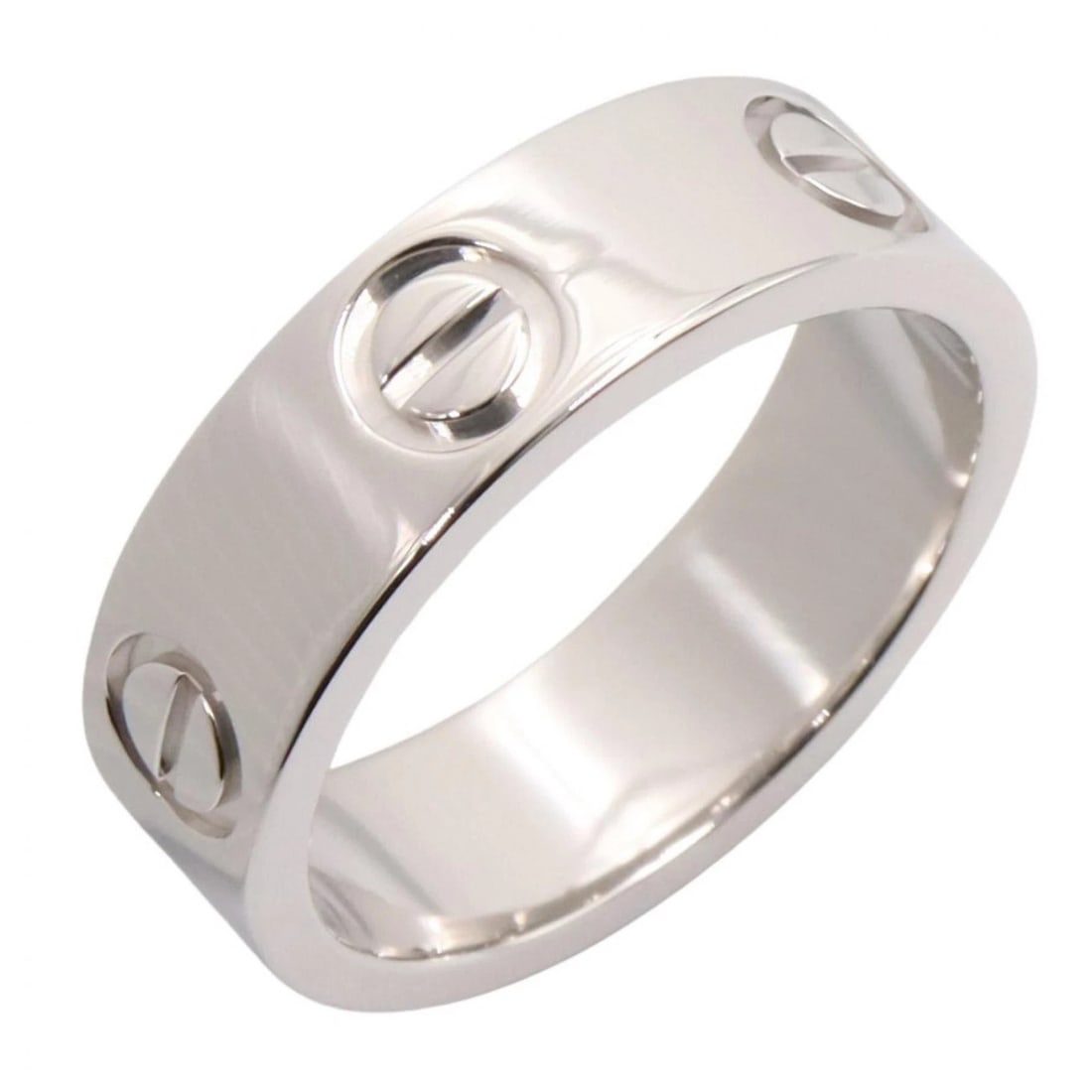 CARTIER LOVE RING 18KWG WHITE GOLD: CARTIER Love Ring 18KWG White Gold Brand: CARTIER Type/Style: Ring Material: K18WG?White Gold?, Color: Silver Size: US sie 5.25 Accessories: None Accessories Notice: When purchasing pre-ow