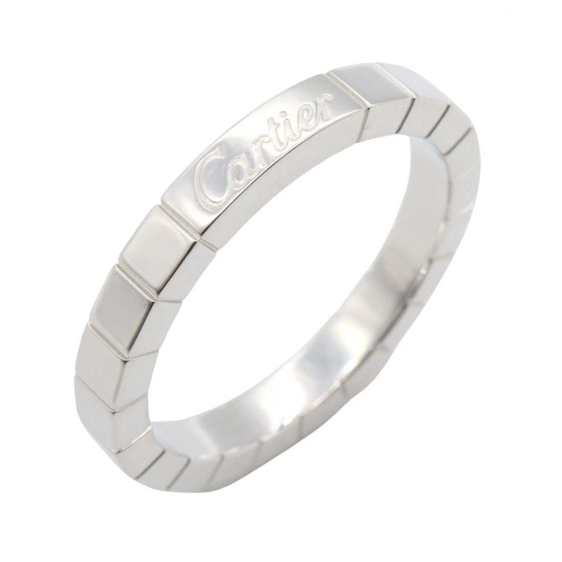 CARTIER LANIERES RING 18KWG WHITE GOLD: CARTIER Lanieres Ring 18KWG White Gold Brand: CARTIER Type/Style: Ring Material: K18WG?White Gold?, Color: Silver Size: US size 8 Accessories: None Accessories Notice: When purchasing pre-