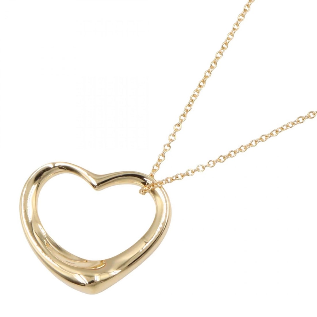 TIFFANY?CO OPEN HEART MD NECKLACE PENDANT: TIFFANY?CO Open Heart MD Necklace Pendant Brand: TIFFANY?CO Type/Style: Necklace Material: K18 (Yellow Gold), Color: Gold Size: Size Neck rotation?41cm(16.1") Motif W?22mm x H?18mm(0.9" x 0.7") Ac