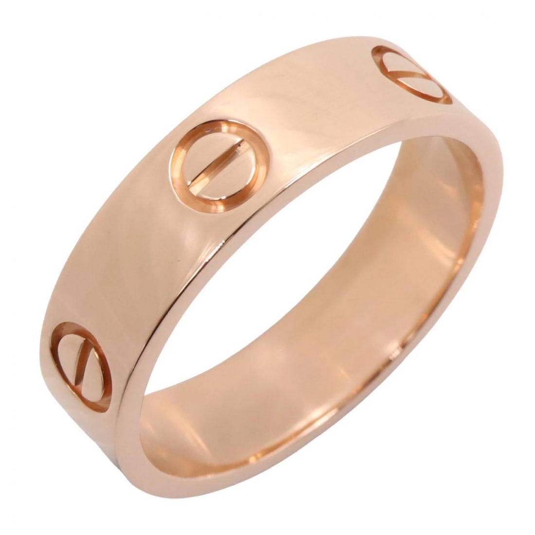CARTIER LOVE RING 18KRG PINK ROSE GOLD: CARTIER Love Ring 18KRG Pink Rose Gold Brand: CARTIER Type/Style: Ring Material: K18PG?Rose Gold?, Color: Gold Size: US size 8.25 Accessories: None Accessories Notice: When purchasing pre-