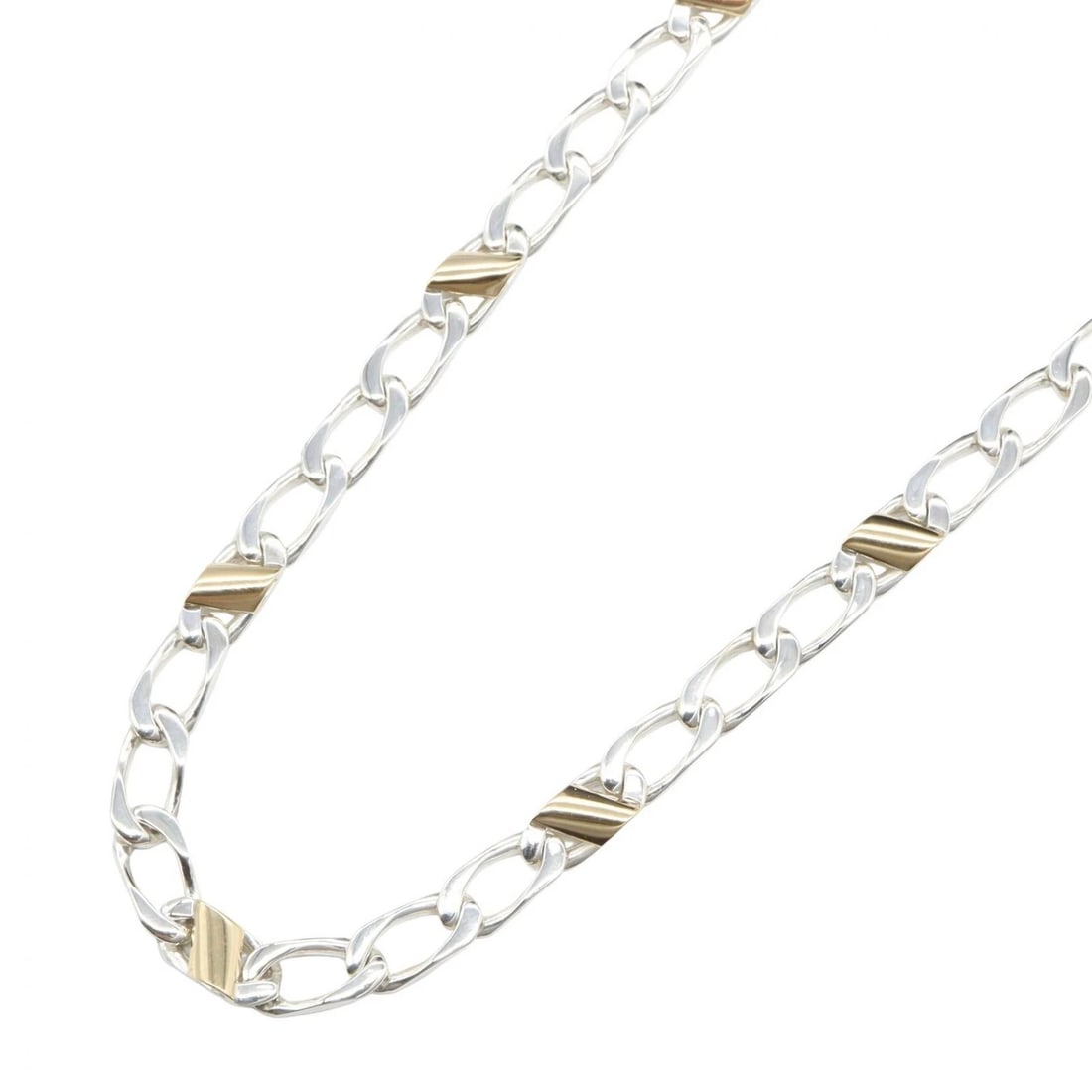 TIFFANY?CO NECKLACE SILVER925: TIFFANY?CO Necklace Silver925 Brand: TIFFANY?CO Type/Style: Necklace Material: Silver925, Color: Gold Size: Size Neck rotation?41cm(16.1") Accessories: None Accessories Notice: When purcha