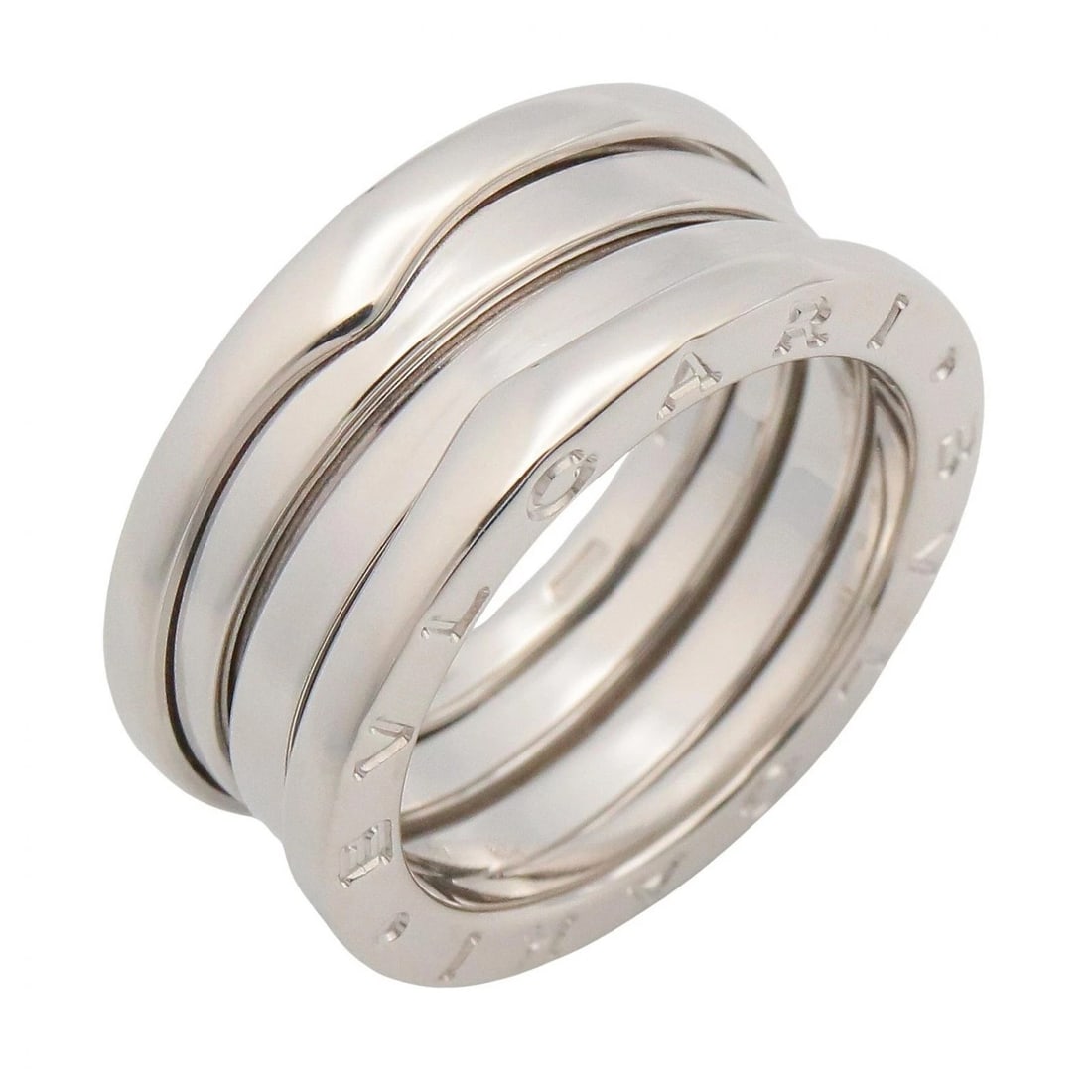 BVLGARI B-ZERO1 3BD RING K18WG: BVLGARI B-zero1 3BD Ring K18WG Brand: BVLGARI Type/Style: Ring Material: K18WG?White Gold?, Color: Silver Size: US Size 5.75 Accessories: None Accessories Notice: When purchasing pre-owned goods,