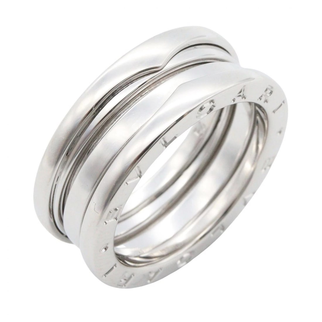 BVLGARI B-ZERO1 RING 18KWG WHITE GOLD: BVLGARI B-zero1 Ring 18KWG White Gold Brand: BVLGARI Type/Style: Ring Material: K18WG?White Gold?, Color: Silver Size: US size 6.75 Accessories: None Accessories Notice: When purchasing pre-owned