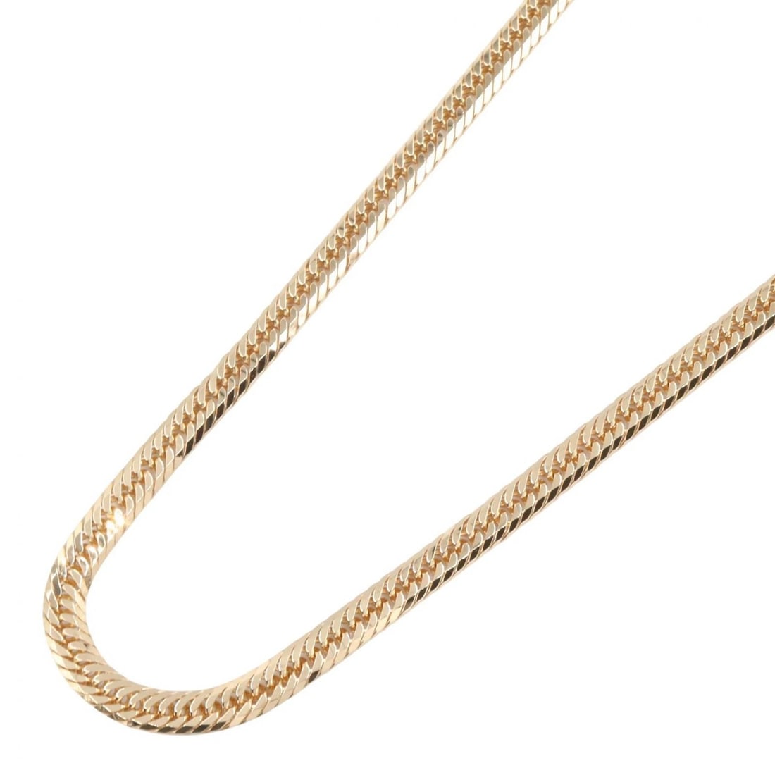 JEWELRY TRIPLE 8 SIDE CURB LINK CHAIN NECKLACE: JEWELRY Triple 8 side Curb link chain Necklace Brand: JEWELRY Type/Style: Necklace Material: K18 (Yellow Gold), Color: Gold Size: Size Neck rotation?50cm(19.7") Accessories: None Accessories Notice: