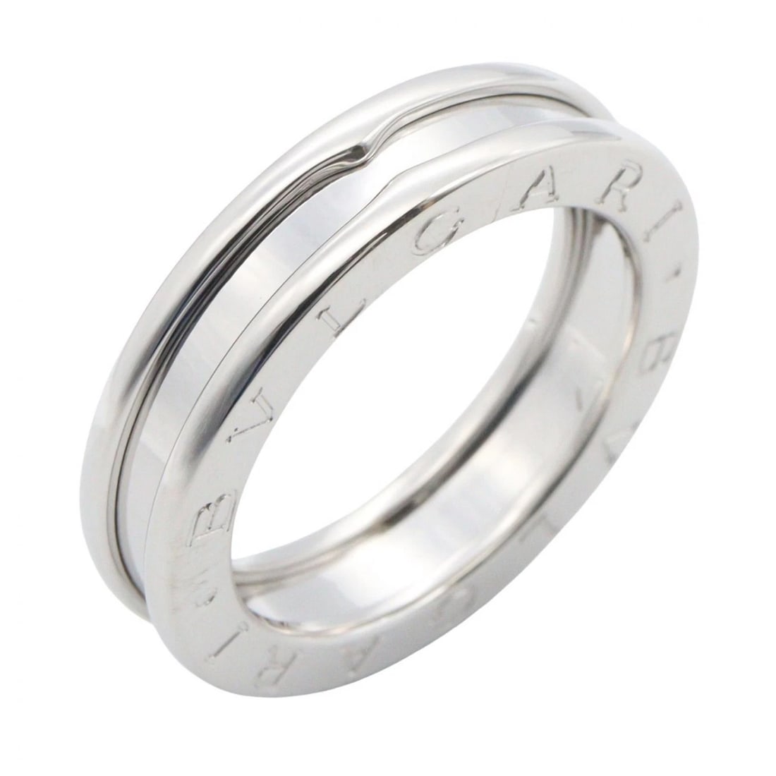 BVLGARI B-ZERO1 RING 1 BAND 18KWG: BVLGARI B-zero1 Ring 1 band 18KWG Brand: BVLGARI Type/Style: Ring Material: K18WG?White Gold?, Color: Silver Size: US size 6.5 Accessories: None Accessories Notice: When purchasing pre-owned goods,