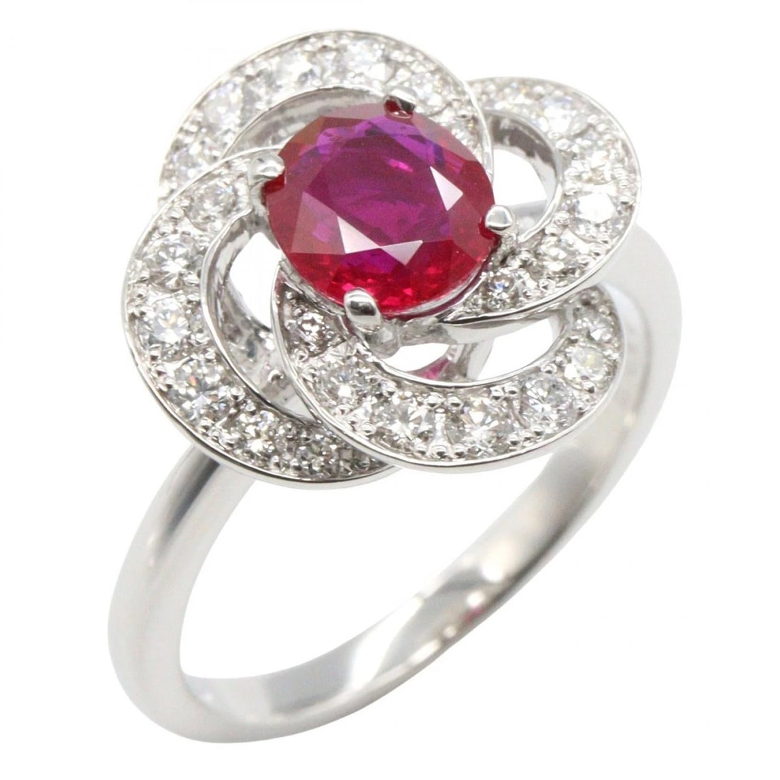 JEWELRY RUBY DIAMOND RING PT950 (1 of 3)