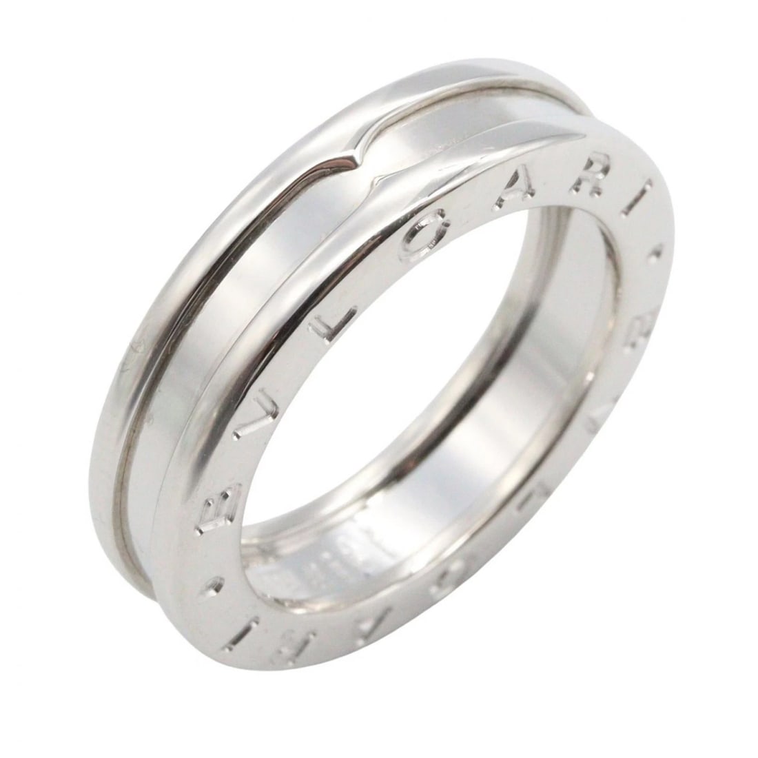 BVLGARI B-ZERO1 RING 1BD 18KWG WHITE GOLD: BVLGARI B-zero1 Ring 1BD 18KWG White Gold Brand: BVLGARI Type/Style: Ring Material: K18WG?White Gold?, Color: Silver Size: US size 4.5 Accessories: None Accessories Notice: When purchasing pre-owned