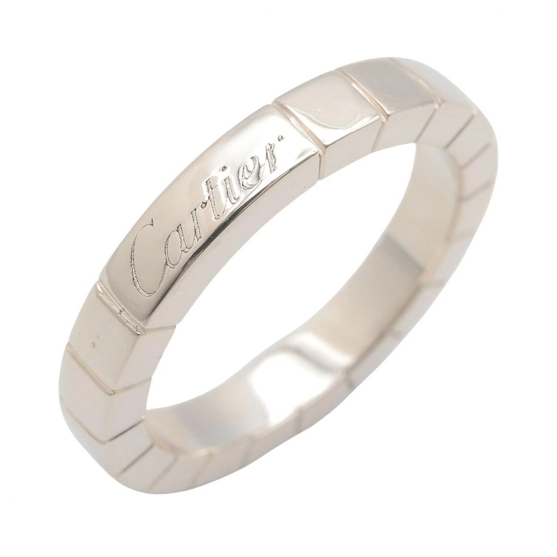 CARTIER LANIERE RING 18KWG WHITE GOLD: CARTIER Laniere Ring 18KWG White Gold Brand: CARTIER Type/Style: Ring Material: K18WG?White Gold?, Color: Silver Size: US Size 5 Accessories: None Accessories Notice: When purchasing pre-owned goods,