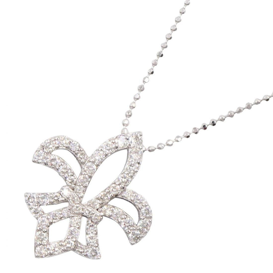 JEWELRY DIAMOND NECKLACE PENDANT: JEWELRY Diamond Necklace Pendant Brand: JEWELRY Type/Style: Necklace Material: K18WG?White Gold?, Color: Silver Size: Size Neck rotation?45cm(17.7") Motif W?21mm x H?25mm(0.8" x 1.0") Accessories: