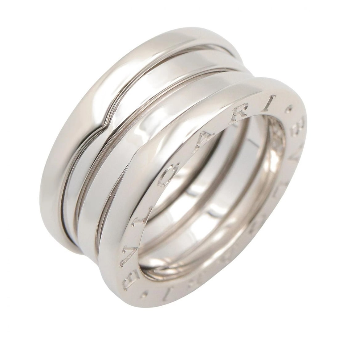 BVLGARI B.ZERO1 3 BAND RING 18KWG WHITE GOLD: BVLGARI B.zero1 3 Band Ring 18KWG White Gold Brand: BVLGARI Type/Style: Ring Material: K18WG?White Gold?, Color: Silver Size: US size 4.5 Accessories: None Accessories Notice: When purchasing