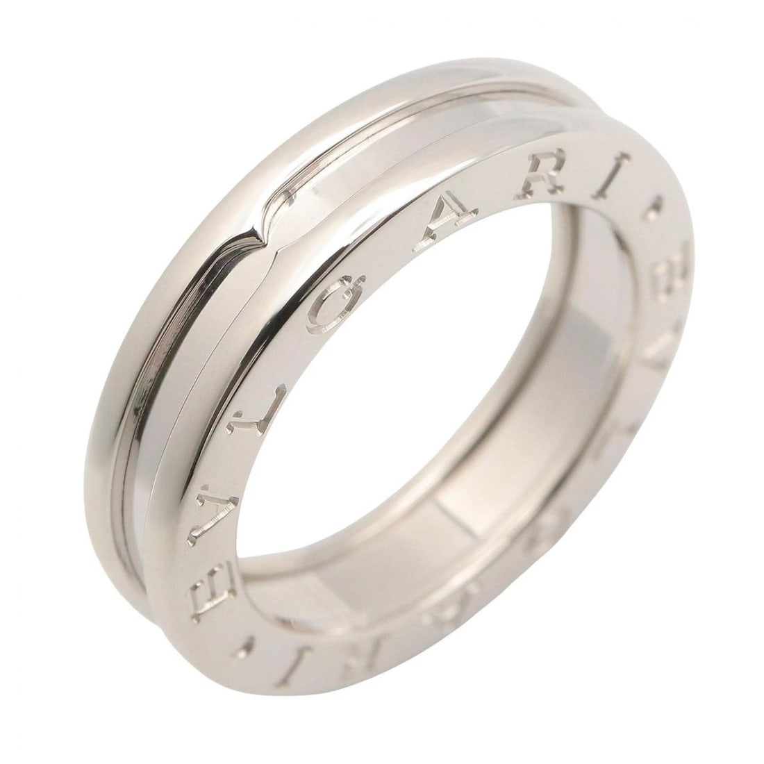 BVLGARI B-ZERO1 1 BAND RING 18KWG WHITE GOLD: BVLGARI B-zero1 1 Band Ring 18KWG White Gold Brand: BVLGARI Type/Style: Ring Material: K18WG?White Gold?, Color: Silver Size: US Size 5 Accessories: None Accessories Notice: When purchasin
