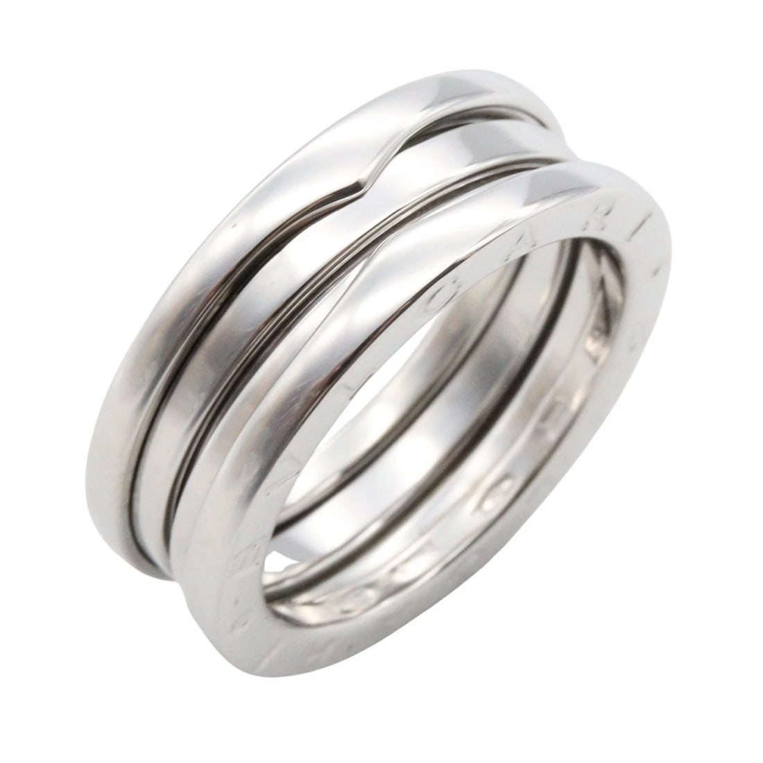 BVLGARI B-ZERO1 3 BANDS RING 18KWG WHITE GOLD: BVLGARI B-zero1 3 Bands Ring 18KWG White Gold Brand: BVLGARI Type/Style: Ring Material: K18WG?White Gold?, Color: Silver Size: US size 7.75 Accessories: None Accessories Notice: When purch