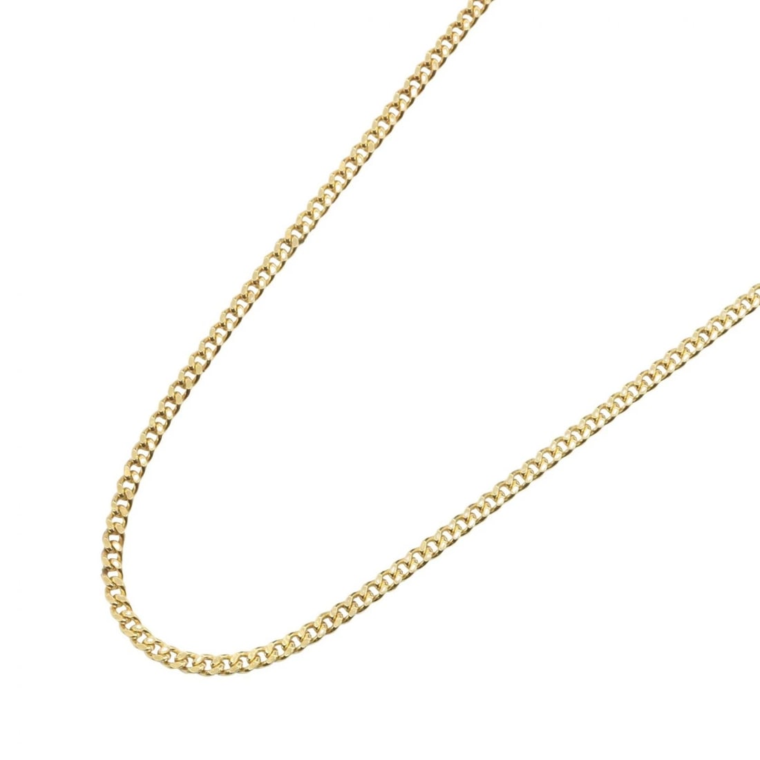 JEWELRY SINGLE 2 SIDE FLAT LINK CHAIN NECKLACE (1 of 3)