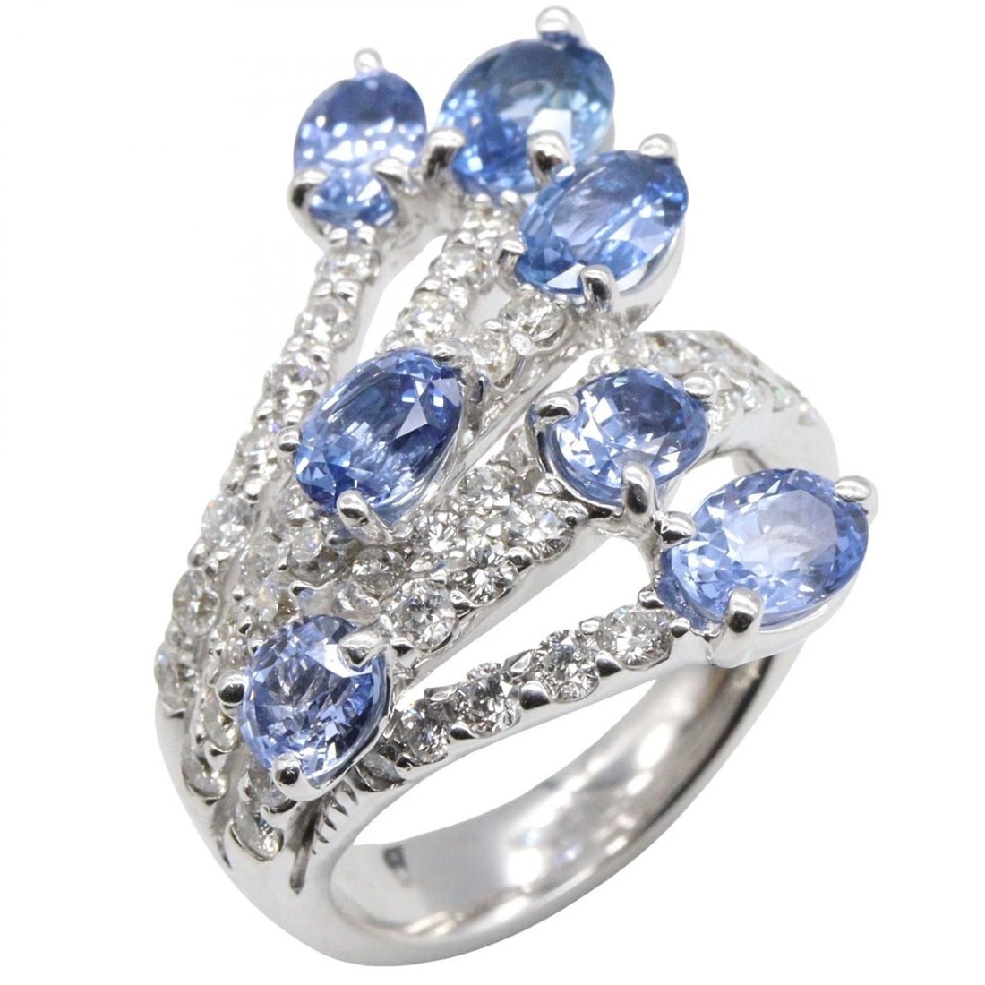 JEWELRY SAPPHIRE DIAMOND RING (1 of 4)