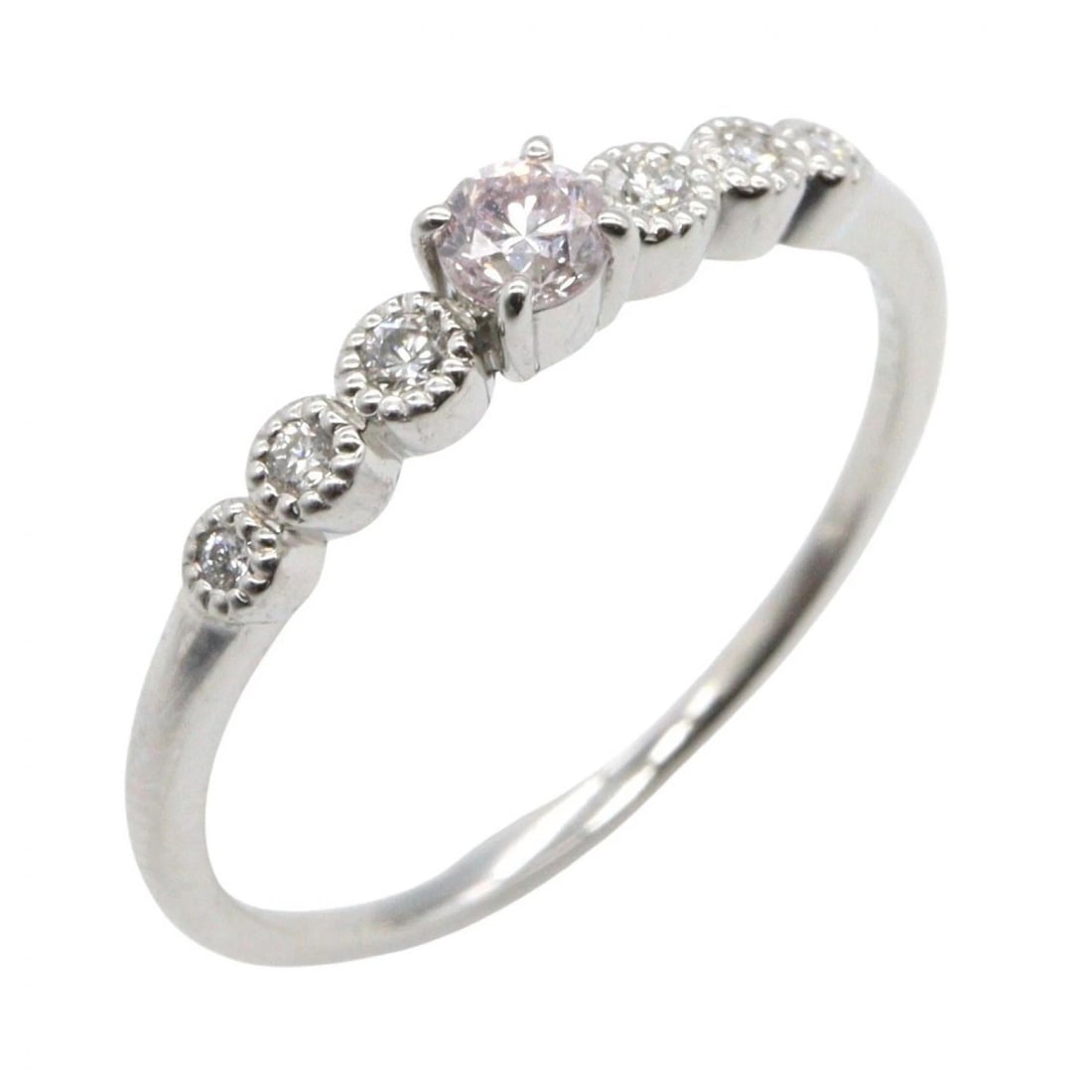JEWELRY PINK DIAMOND RING PT950: JEWELRY Pink Diamond Ring Pt950 Brand: JEWELRY Type/Style: Ring Material: Pt950 Platinum, Color: Silver Size: US size 5.5 Accessories: None Accessories Notice: When purchasing pre-owned goods, please
