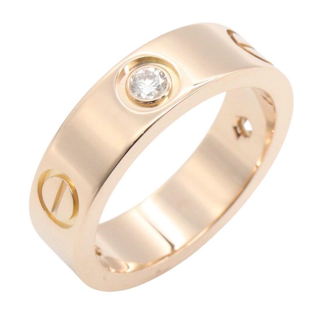 CARTIER LOVE HALF DIAMOND RING 18KRG: CARTIER Love Half Diamond Ring 18KRG Brand: CARTIER Type/Style: Ring Material: K18PG?Rose Gold?, Color: Gold Size: US size 6 Accessories: None Accessories Notice: When purchasing pre-owned