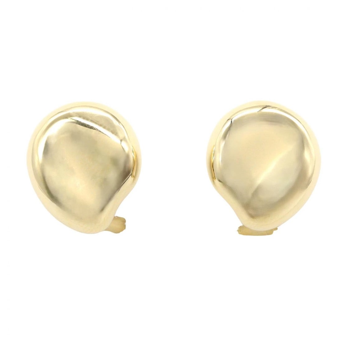TIFFANY?CO BEAN CLIP-ON EARRINGS 18KYG: TIFFANY?CO Bean Clip-on Earrings 18KYG Brand: TIFFANY?CO Type/Style: Earring Material: K18 (Yellow Gold), Color: Gold Size: Size 16mm x 13mm(0.6" x 0.5") Accessories: None Accessories Noti