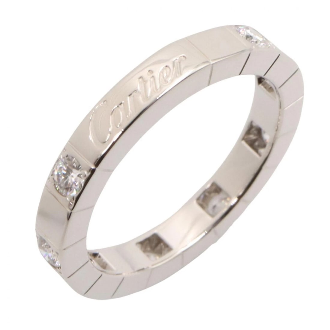 CARTIER LANIERES DIAMOND RING 18KWG (1 of 2)