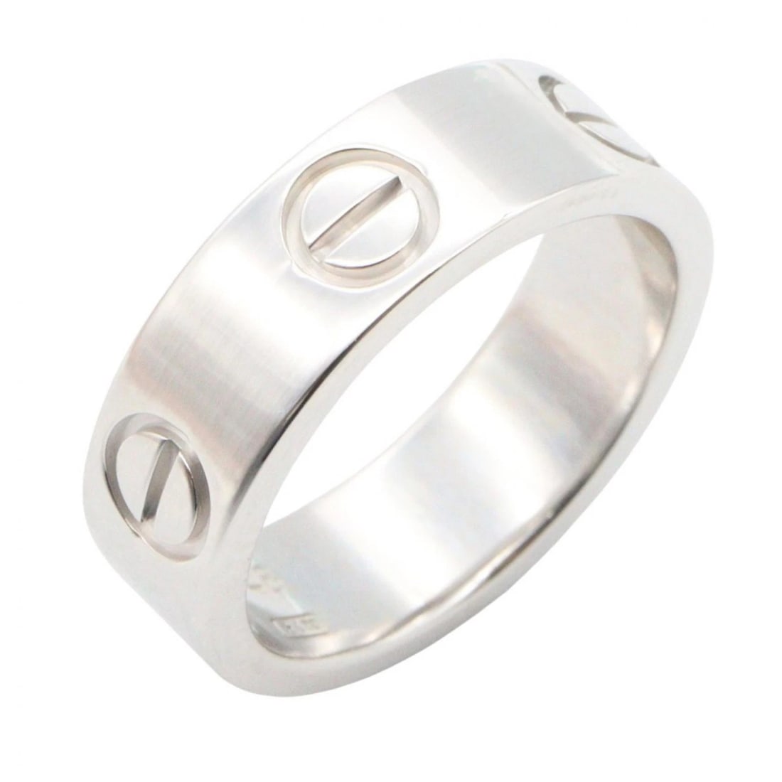 CARTIER LOVE RING 18KWG WHITE GOLD: CARTIER Love Ring 18KWG White Gold Brand: CARTIER Type/Style: Ring Material: K18WG White Gold , Color: Silver Size: US Size 7.5 Accessories: None Accessories Notice: When purchasing pre-ow