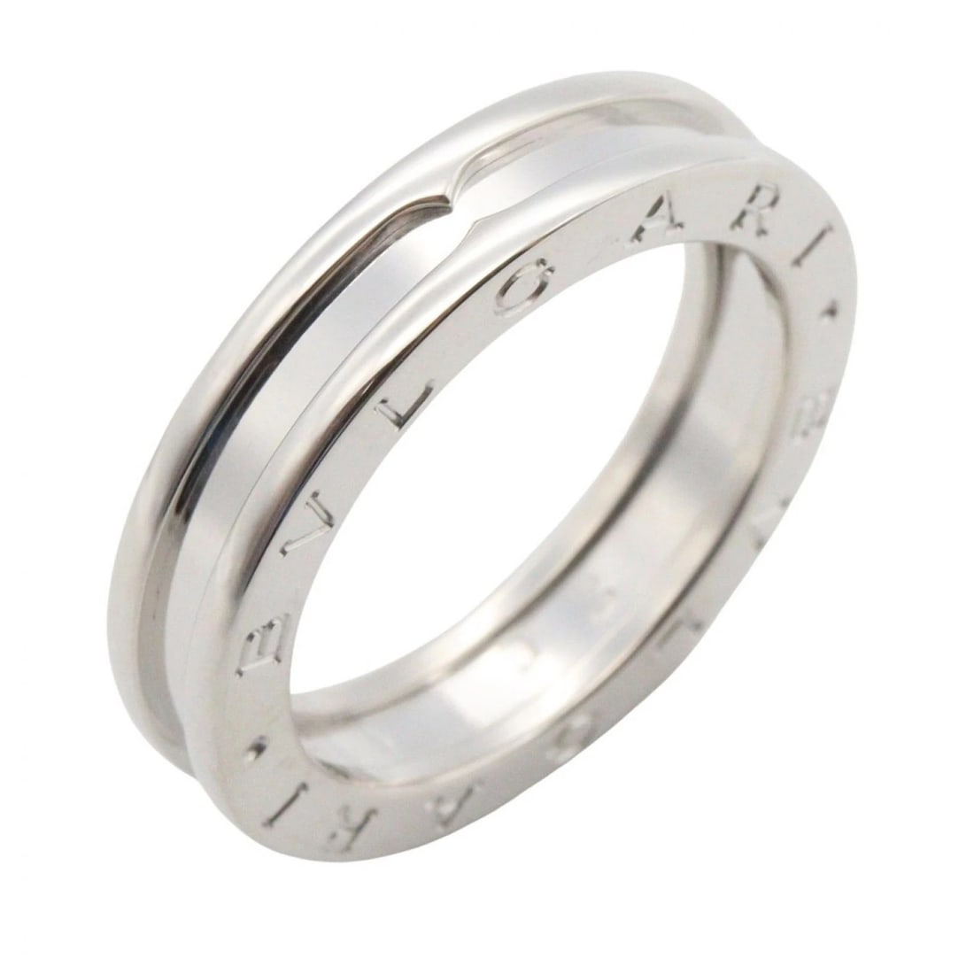 BVLGARI B-ZERO1 1 BAND RING 18KWG WHITE GOLD: BVLGARI B-zero1 1 band Ring 18KWG White Gold Brand: BVLGARI Type/Style: Ring Material: K18WG?White Gold?, Color: Silver Size: US Size 8.5 Accessories: None Accessories Notice: When purchas