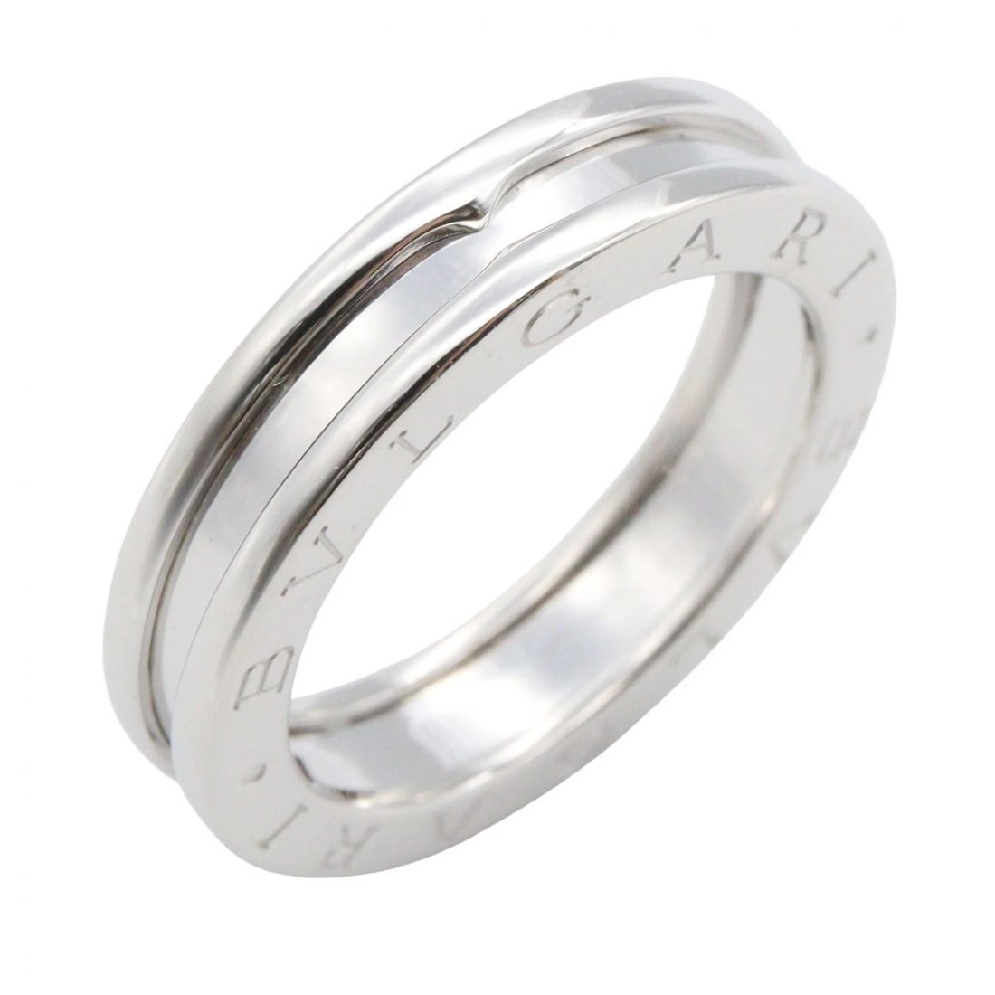 BVLGARI B-ZERO1 RING 1 BAND 18KWG WHITE GOLD: BVLGARI B-zero1 Ring 1 band 18KWG White Gold Brand: BVLGARI Type/Style: Ring Material: K18WG?White Gold?, Color: Silver Size: US size 7 Accessories: None Accessories Notice: When purchasin