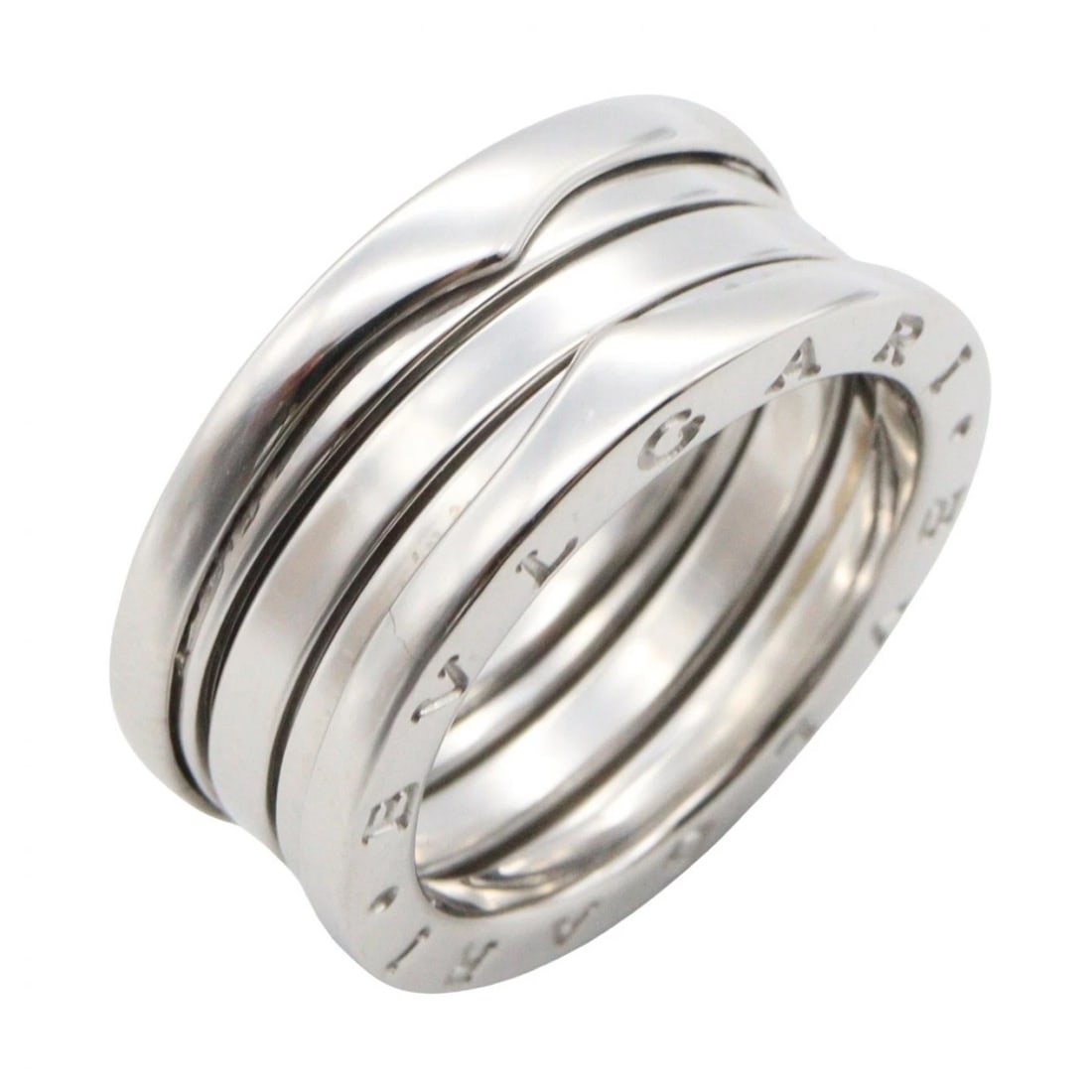 BVLGARI B-ZERO1 RING 3 BANDS 18KWG WHITE GOLD: BVLGARI B-zero1 Ring 3 bands 18KWG White Gold Brand: BVLGARI Type/Style: Ring Material: K18WG?White Gold?, Color: Silver Size: US size 6.5 Accessories: None Accessories Notice: When purchasing