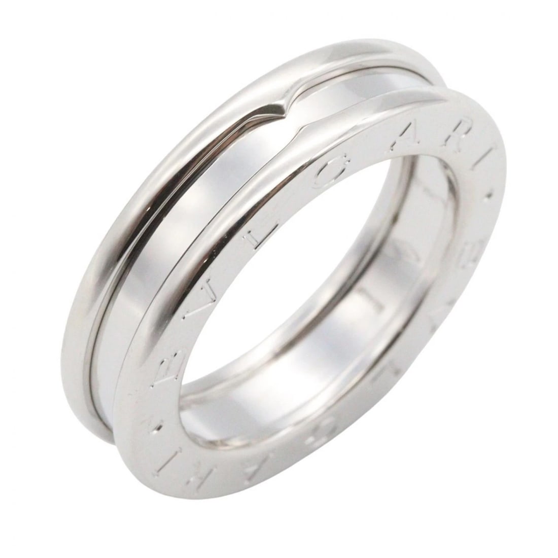 BVLGARI B-ZERO1 1 BAND RING 18KWG WHITE GOLD: BVLGARI B-zero1 1 band Ring 18KWG White Gold Brand: BVLGARI Type/Style: Ring Material: K18WG?White Gold?, Color: Silver Size: US Size 4.75 Accessories: None Accessories Notice: When purcha