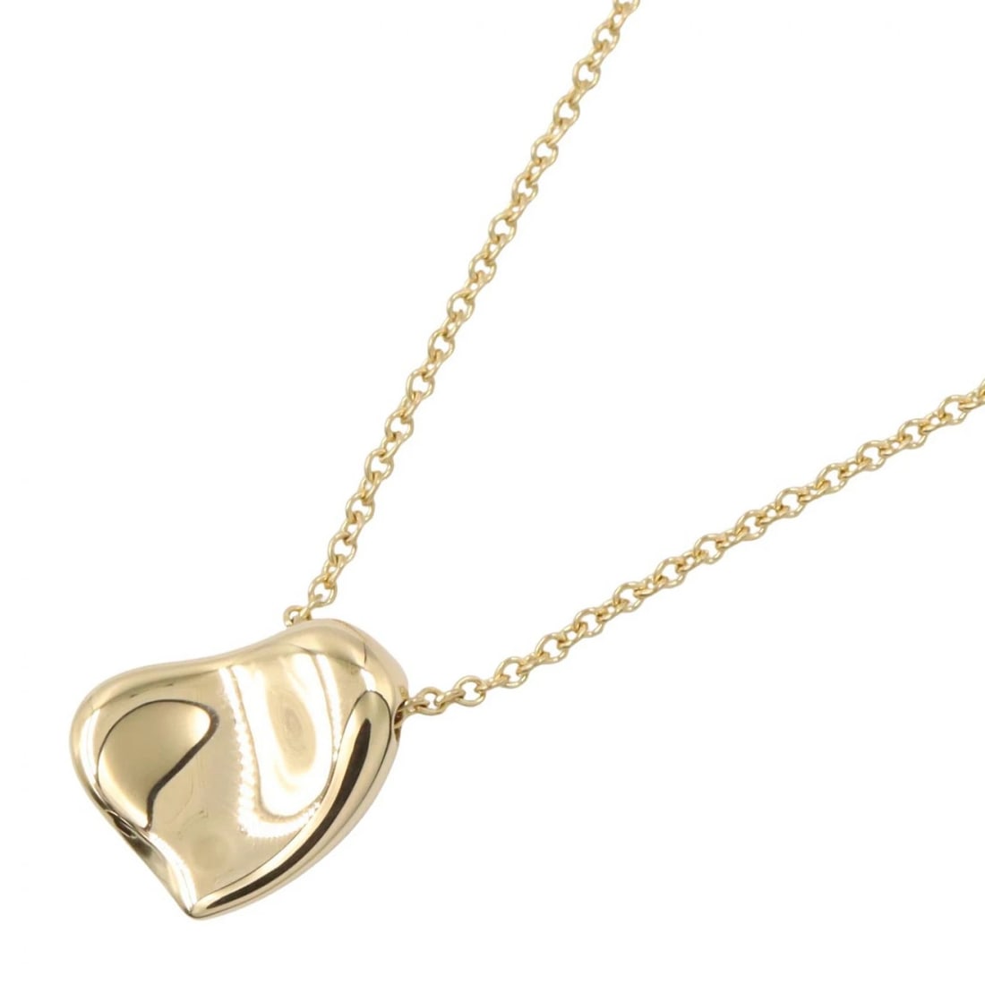 TIFFANY?CO PERETTI FULL HEART NECKLACE PENDANT: TIFFANY?CO Peretti Full Heart Necklace Pendant Brand: TIFFANY?CO Type/Style: Necklace Material: K18 (Yellow Gold), Color: Gold Size: Size Neck rotation?41cm(16.1") Motif W?9mm x H?11mm(0.4" x 0.4")