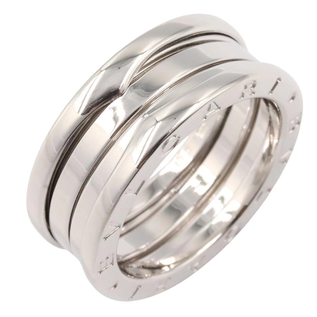 BVLGARI B.ZERO1 3 BANDS RING 18KWG: BVLGARI B.zero1 3 Bands Ring 18KWG Brand: BVLGARI Type/Style: Ring Material: K18WG?White Gold?, Color: Silver Size: US size 7 Accessories: None Accessories Notice: When purchasing pre-owned goods,
