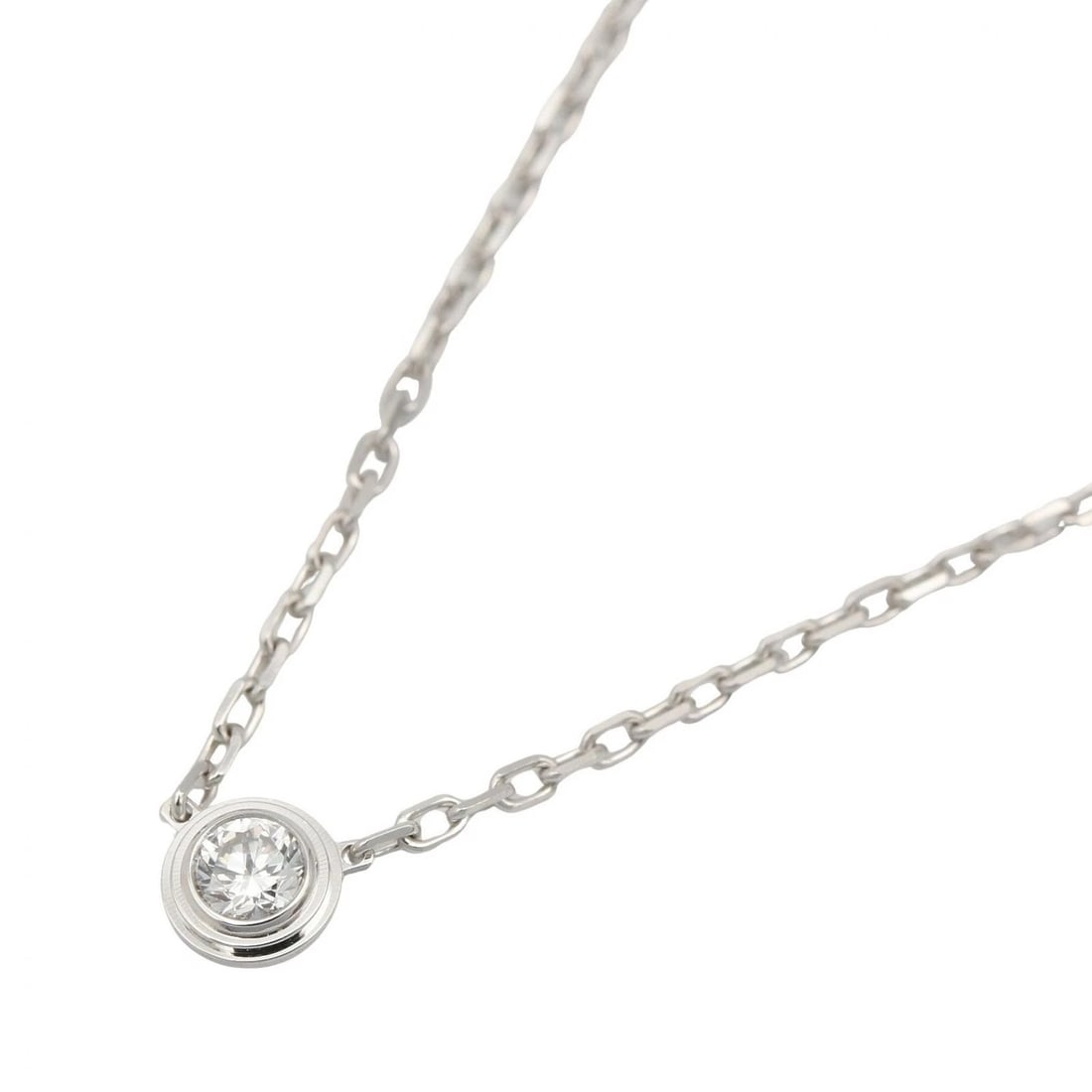 CARTIER D'AMOUR SM NECKLACE PENDANT: CARTIER d'Amour SM Necklace Pendant Brand: CARTIER Type/Style: Necklace Material: K18WG?White Gold?, Color: Silver Size: Size Neck rotation?37.5/40.5cm(14.8") Motif W?4.4mm x H?4.4mm(0.2" x 0.2")