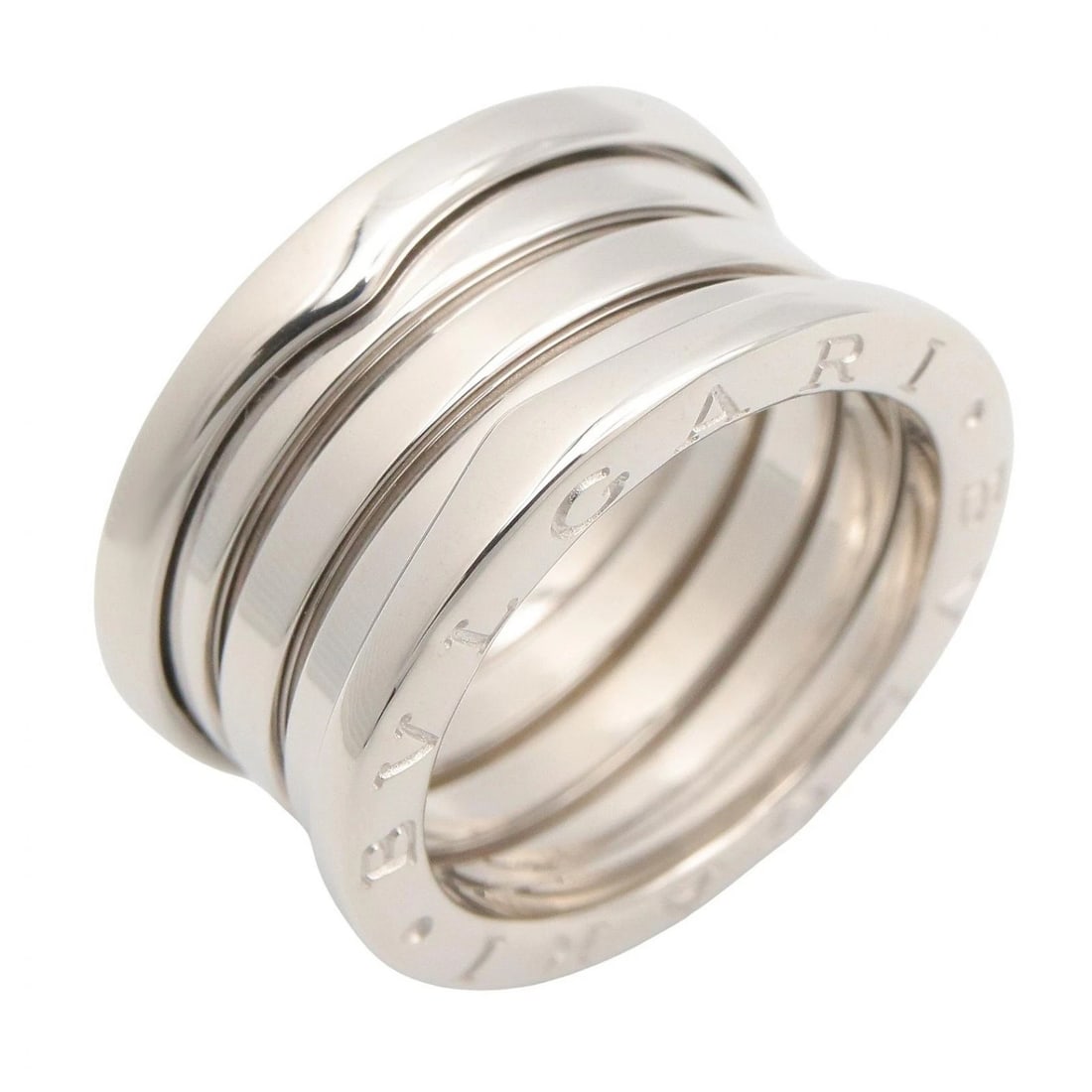 BVLGARI B.ZERO1 4 BAND RING 18KWG: BVLGARI B.zero1 4 Band Ring 18KWG Brand: BVLGARI Type/Style: Ring Material: K18WG?White Gold?, Color: Silver Size: US size 6.25 Accessories: None Accessories Notice: When purchasing pre-ow