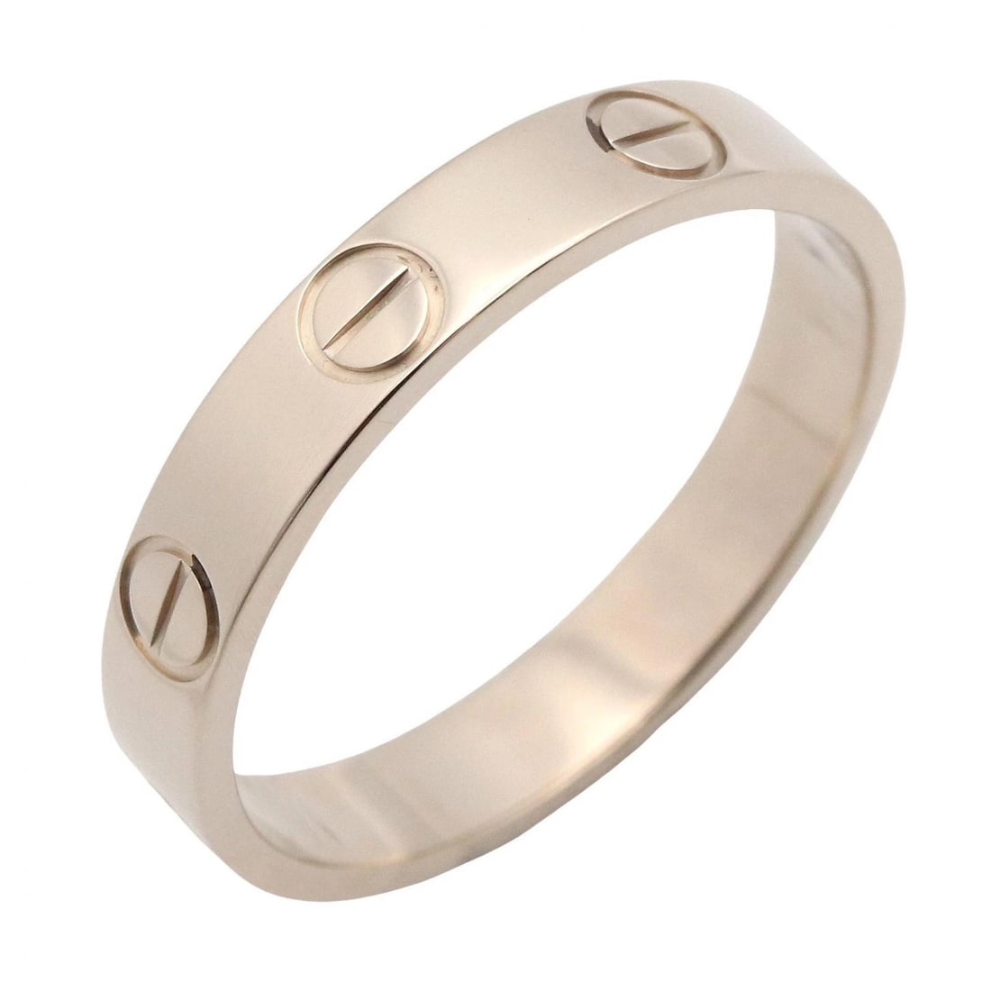 CARTIER MINI LOVE RING 18KWG WHITE GOLD: CARTIER Mini Love Ring 18KWG White Gold Brand: CARTIER Type/Style: Ring Material: K18WG?White Gold?, Color: Silver Size: US size 5.75 - 6 US Accessories: None Accessories Notice: When purchasing