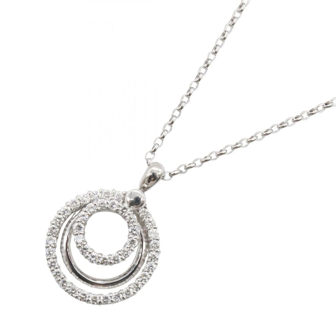 JEWELRY DIAMOND NECKLACE PENDANT: JEWELRY Diamond Necklace Pendant Brand: JEWELRY Type/Style: Necklace Material: K18WG?White Gold?, Color: Silver Size: Size Neck rotation?60cm(23.6") Motif W?20mm x H?27mm(0.8" x 1.1") Accessories: