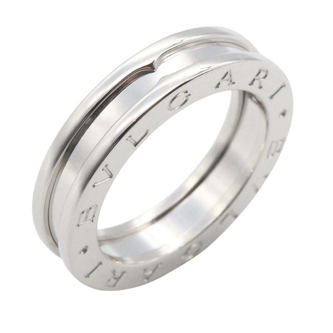 BVLGARI B-ZERO1 RING 18KWG WHITE GOLD: BVLGARI B-zero1 Ring 18KWG White Gold Brand: BVLGARI Type/Style: Ring Material: K18WG?White Gold?, Color: Silver Size: US Size 6 Accessories: None Accessories Notice: When purchasing pre-owned goods,