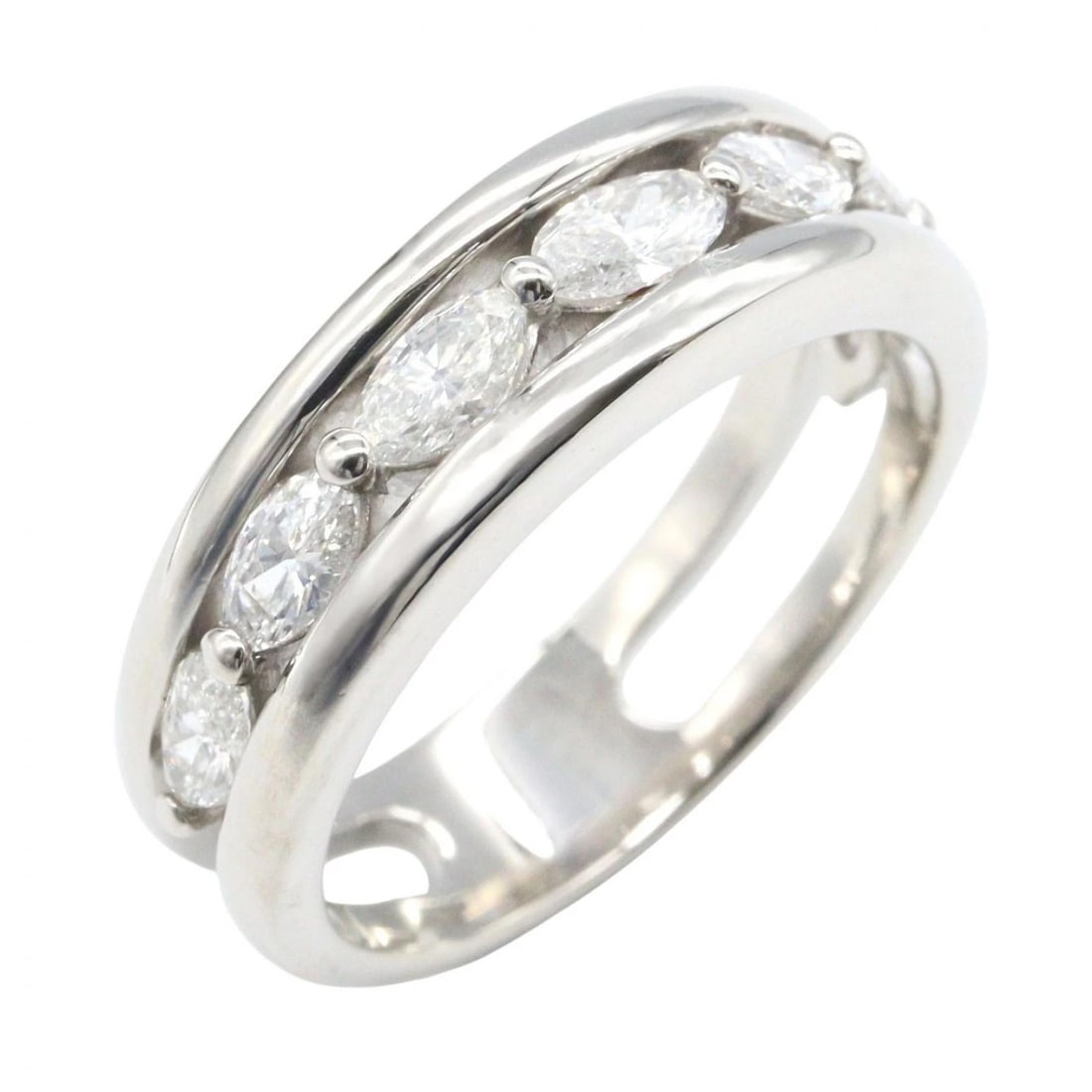 JEWELRY DIAMOND RING PT900 PLATINUM (1 of 3)