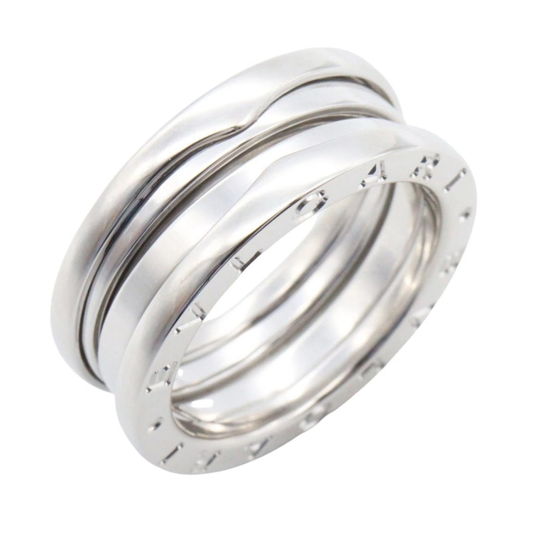 BVLGARI B-ZERO1 3 BANDS RING 18KWG W: BVLGARI B-zero1 3 bands Ring 18KWG W Brand: BVLGARI Type/Style: Ring Material: K18WG?White Gold?, Color: Silver Size: US Size 6.25 Accessories: None Accessories Notice: When purchasing pre-owned