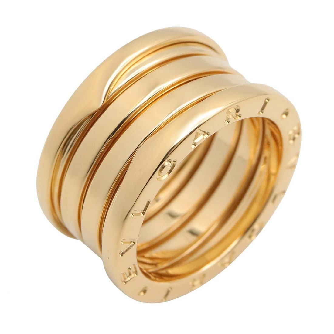 BVLGARI B.ZERO1 4 BANDS RING 18KYG YELLOW GOLD: BVLGARI B.zero1 4 Bands Ring 18KYG Yellow Gold Brand: BVLGARI Type/Style: Ring Material: K18 (Yellow Gold), Color: Gold Size: US size 5.5 Accessories: None Accessories Notice: When purchasing