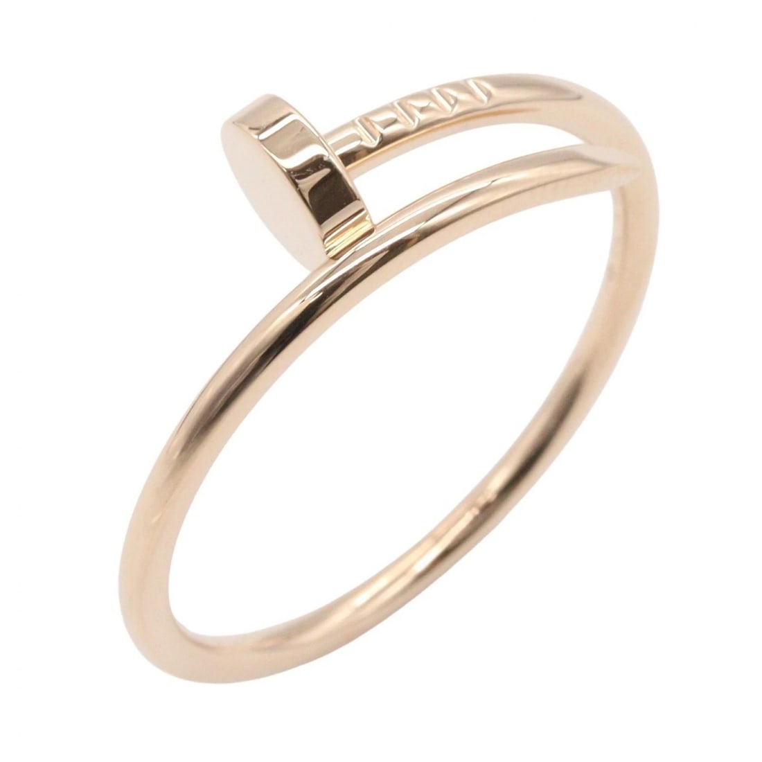 CARTIER JUSTE UN CLOU RING S 18KPG: CARTIER Juste un Clou Ring S 18KPG Brand: CARTIER Type/Style: Ring Material: K18PG?Rose Gold?, Color: Gold Size: US size 10.75 Accessories: None Accessories Notice: When purchasing pre-owned goods,