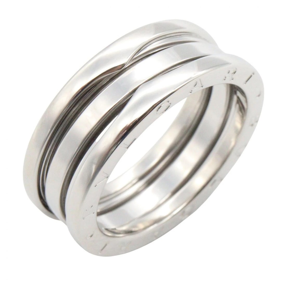 BVLGARI B-ZERO1 3 BANDS RING 18KWG: BVLGARI B-zero1 3 bands Ring 18KWG Brand: BVLGARI Type/Style: Ring Material: K18WG?White Gold?, Color: Silver Size: US Size 8.5 Accessories: None Accessories Notice: When purchasing pre-ow