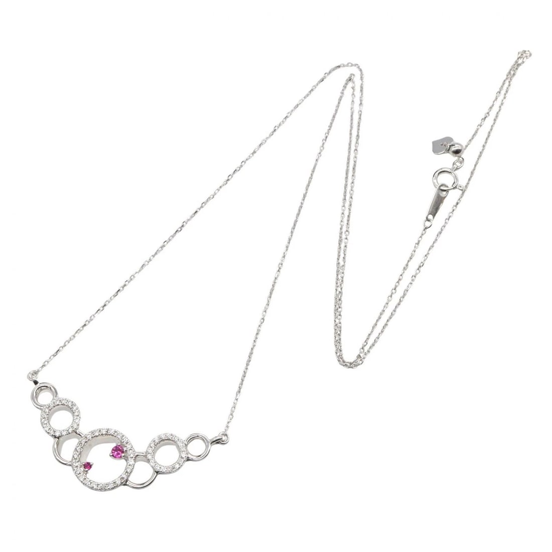 JEWELRY RUBY DIAMOND NECKLACE PENDANT - 2