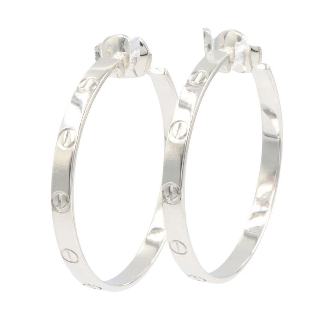CARTIER LOVE HOOP PIERCED EARRINGS (1 of 4)