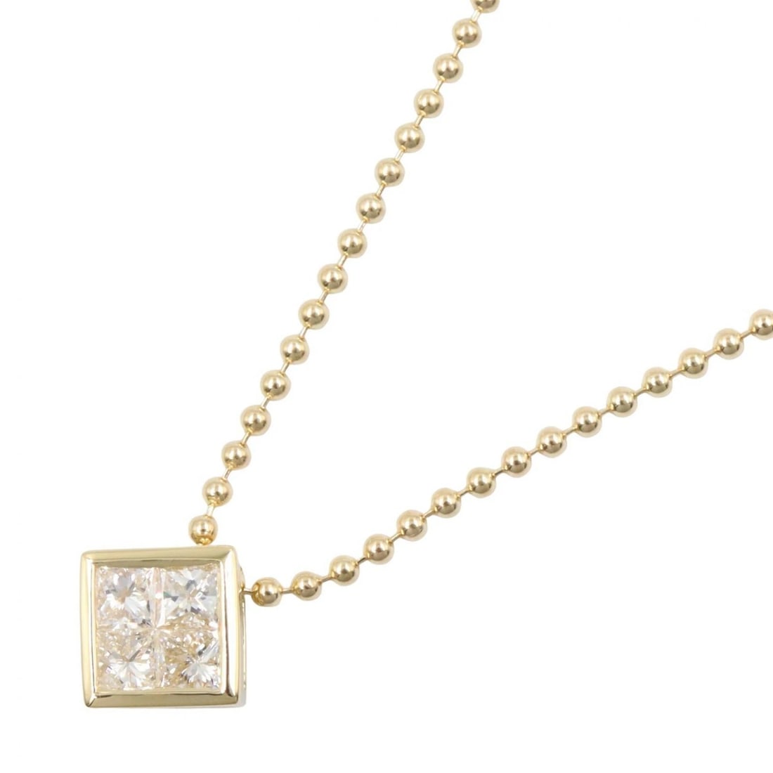 JEWELRY DIAMOND NECKLACE 18KYG YELLOW GOLD (1 of 4)