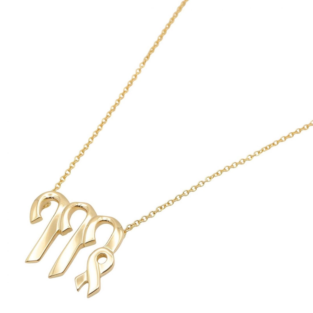 TIFFANY?CO VIRGO NECKLACE PENDANT: TIFFANY?CO Virgo Necklace Pendant Brand: TIFFANY?CO Type/Style: Necklace Material: K18 (Yellow Gold), Color: Gold Size: Size Neck rotation?42.5cm(16.7") Motif W?18.6mm x H?14.7mm(0.7" x 0.6")