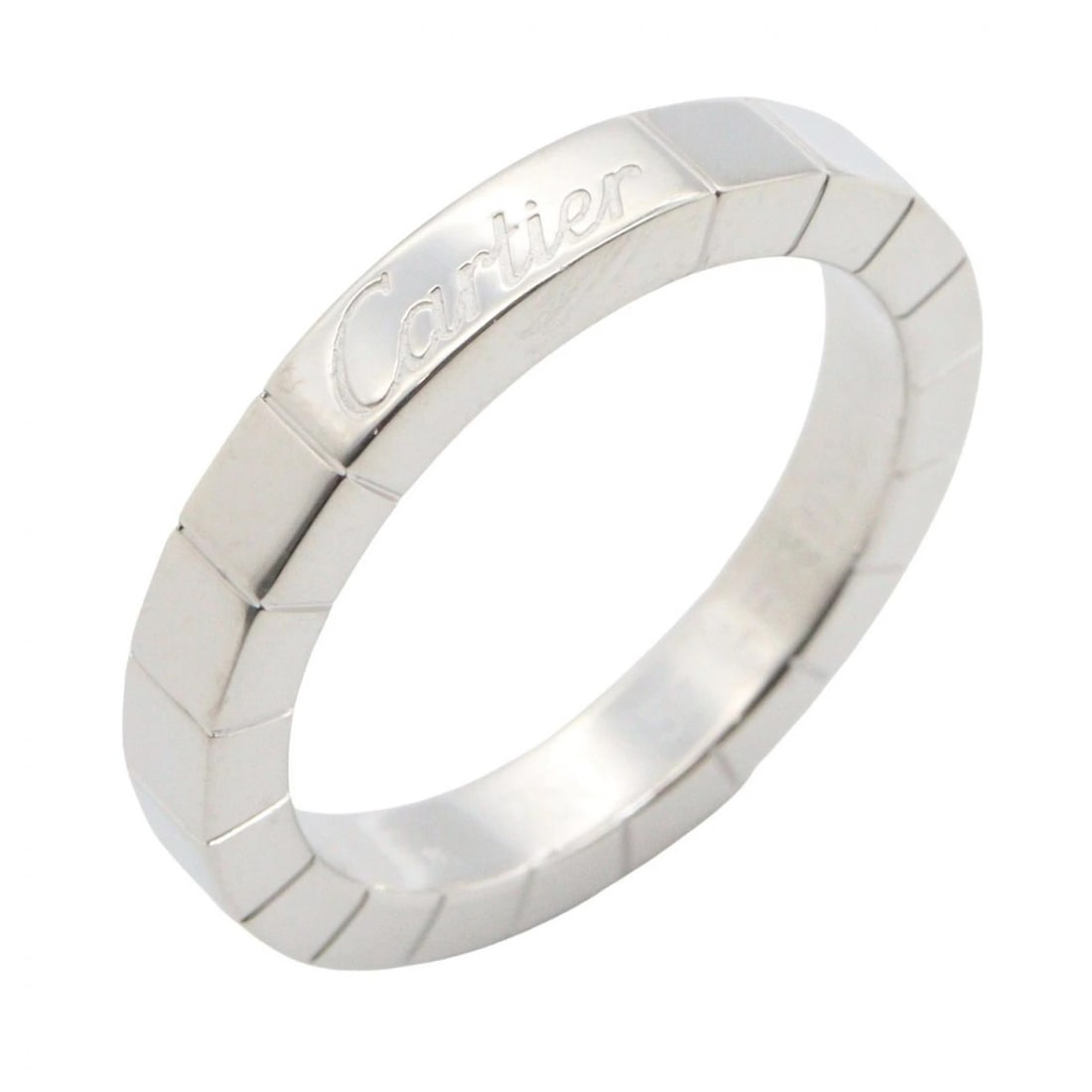 CARTIER LANIERES RING 18KWG WHITE GOLD: CARTIER Lanieres Ring 18KWG White Gold Brand: CARTIER Type/Style: Ring Material: K18WG?White Gold?, Color: Silver Size: US size 5 Accessories: None Accessories Notice: When purchasing pre-owned