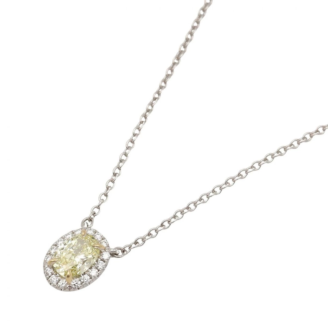 TIFFANY?CO SOLESTE DIAMOND NECKLACE: TIFFANY?CO Soleste Diamond Necklace Brand: TIFFANY?CO Type/Style: Necklace Material: K18WG?White Gold?, Color: Silver Size: Size Neck rotation?40cm(15.7") Motif W?60mm x H?75mm(2.4" x 3.0")
